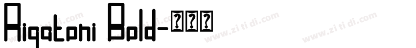 Rigatoni Bold字体转换